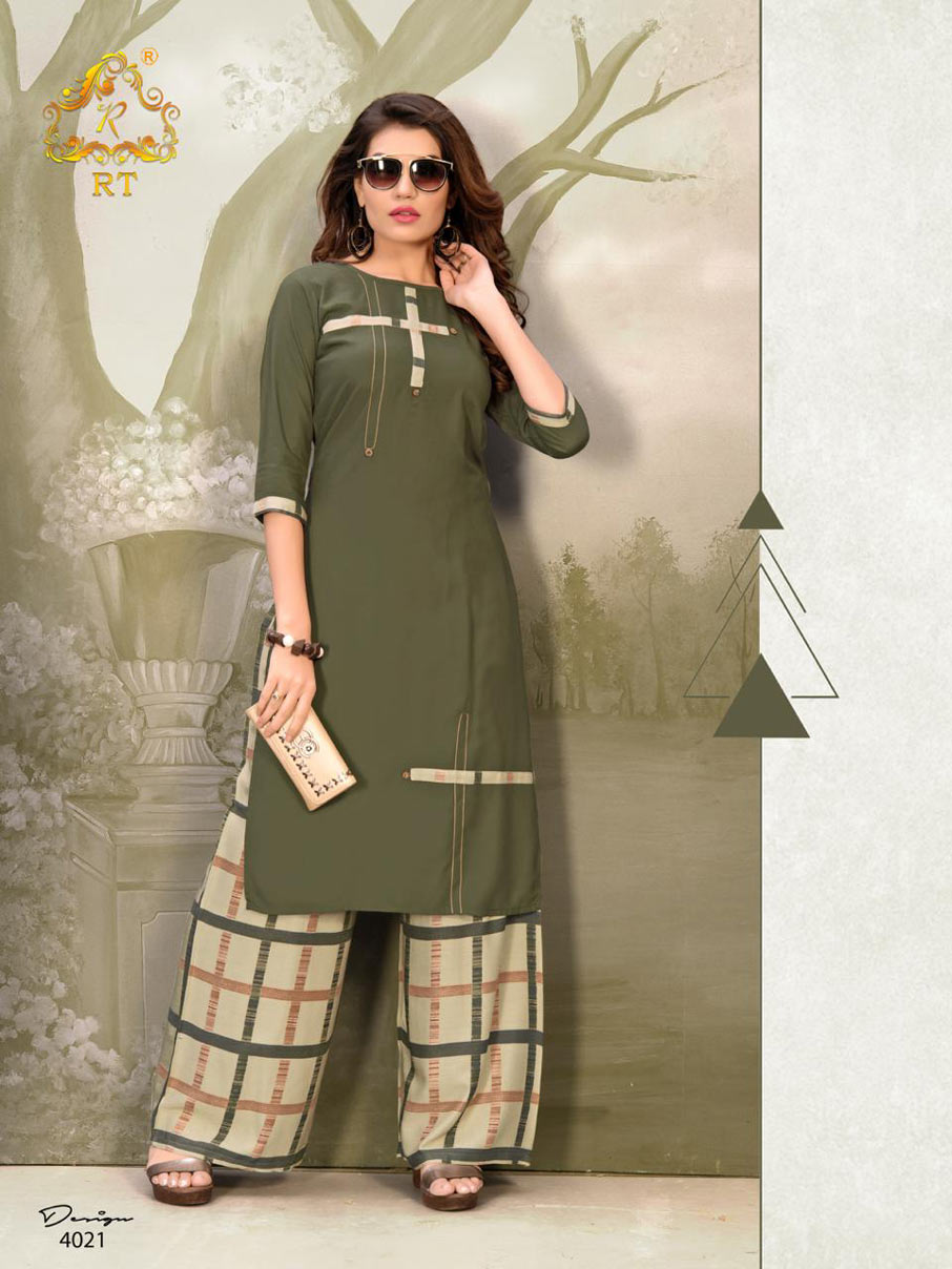 Plazzo Queen Vol-4 Rayon Thread work Kurtis Plazzo Queen Vol-4 Rayon Thread work Kurtis